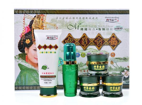 Bộ mỹ phẩm hoàng cung Danxuenilan xanh 5in1 - trắng da sạch mụn, nám, tàn  nhang | myphamvina.com