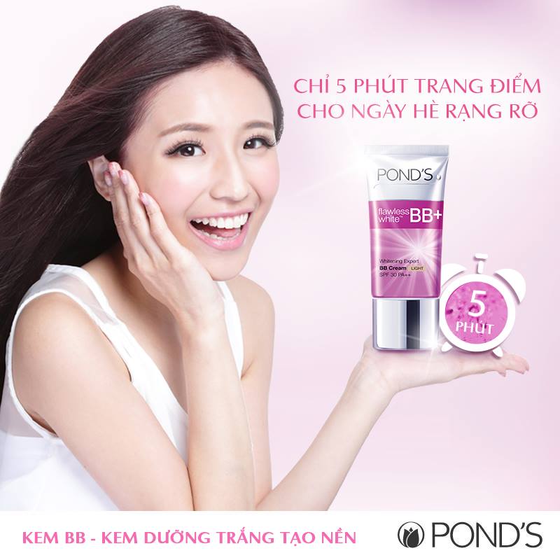 Pond’s mang lại vẻ đẹp rạng ngời và tỏa nắng