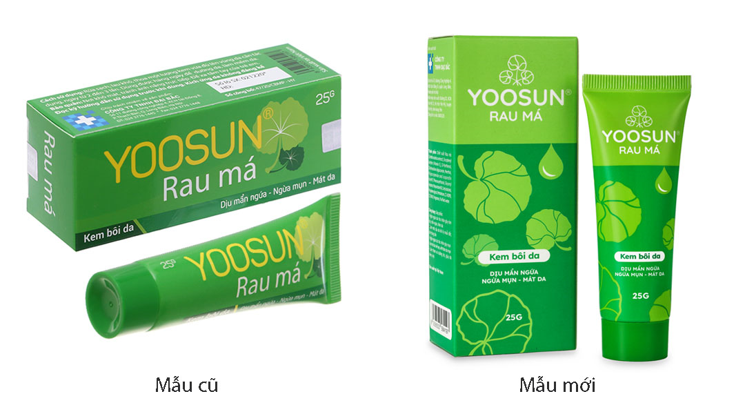 Kem Yoosun rau má dịu mẫn ngứa, ngừa mụn, mát da tuýp 25g - 10/2024  |nhathuocankhang.com